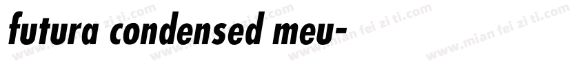 futura condensed meu字体转换